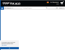 Tablet Screenshot of eishockey-onlineshop.de